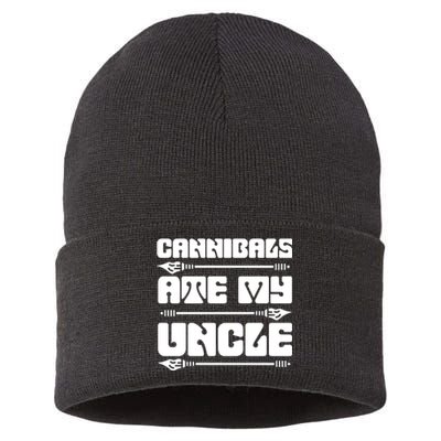 Cannibals Ate My Uncle Joe Biden Sustainable Knit Beanie