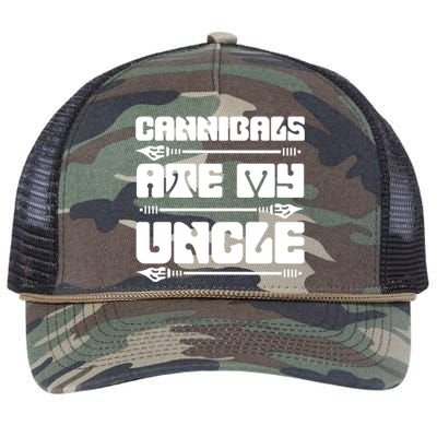 Cannibals Ate My Uncle Joe Biden Retro Rope Trucker Hat Cap