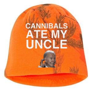 Cannibals Ate My Uncle 2024 Election Anti Biden Novelty Meme Kati - Camo Knit Beanie