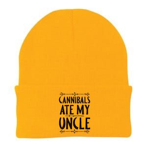 Cannibals Ate My Uncle Joe Biden Satire Trump 2024 Knit Cap Winter Beanie