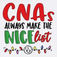 Cnas Always Make The Nice List Nurse Christmas Cna Button