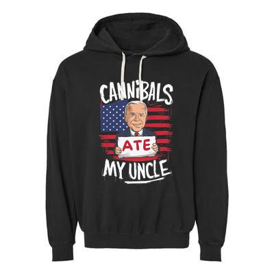 Cannibal Ate My Uncle Garment-Dyed Fleece Hoodie