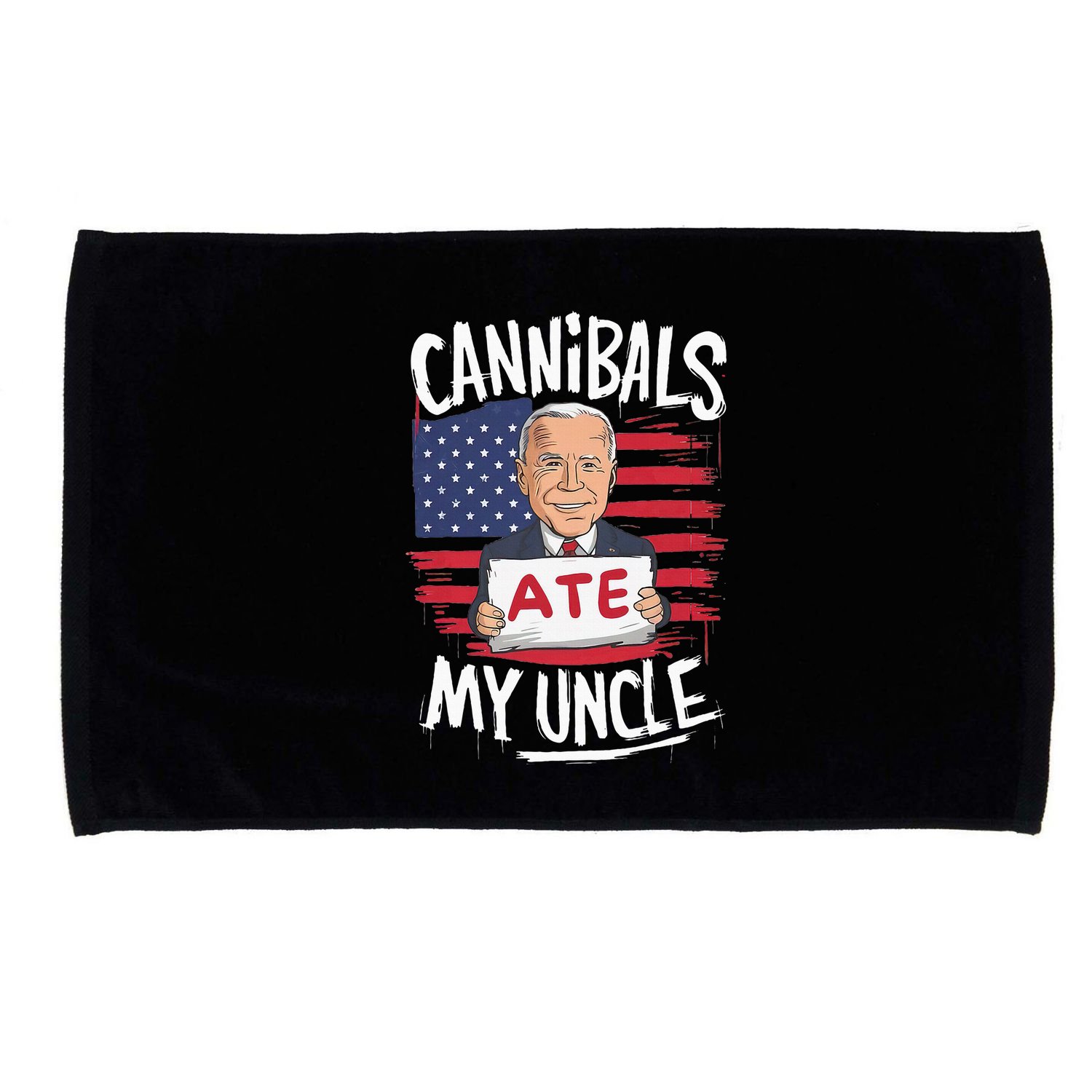 Cannibal Ate My Uncle Microfiber Hand Towel