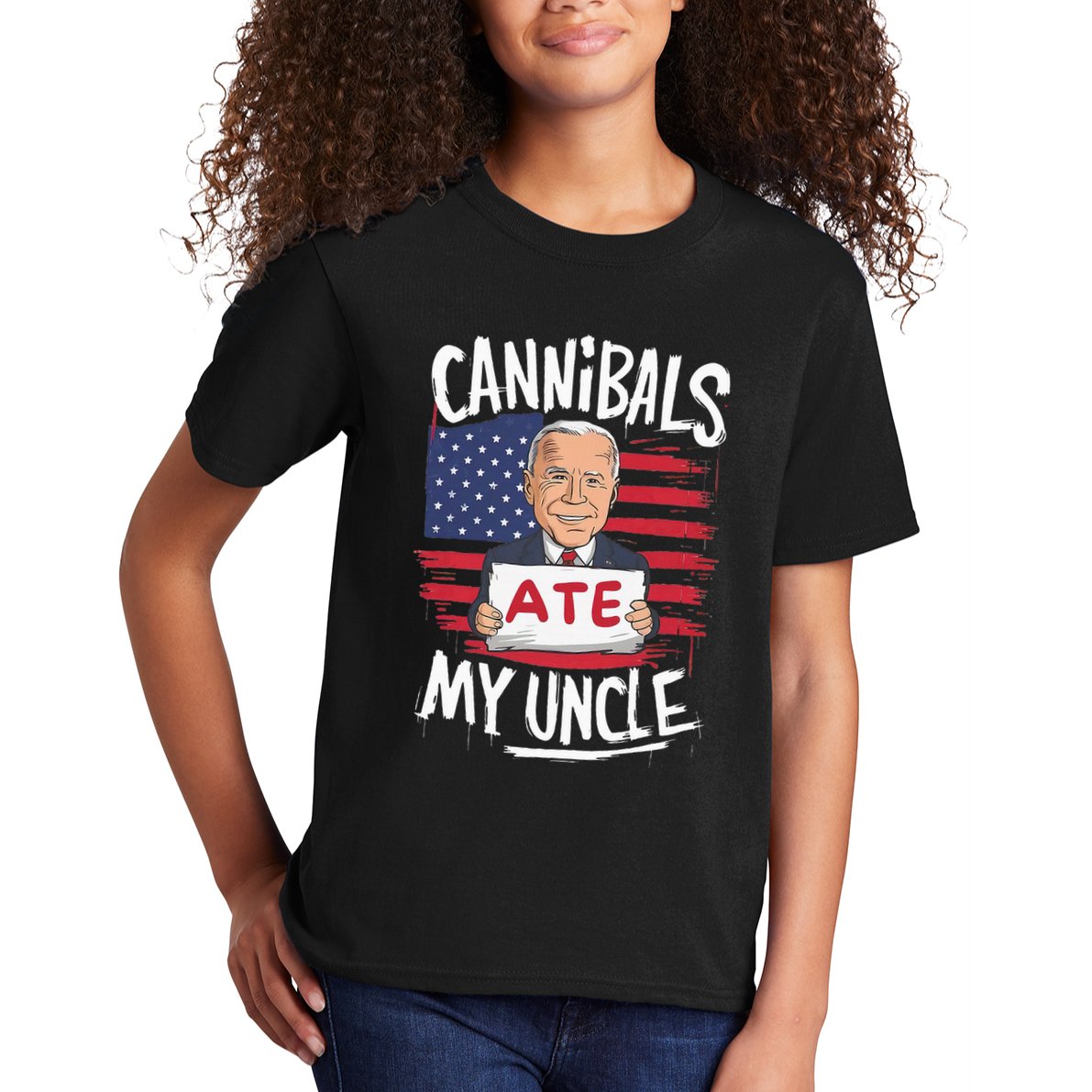 Cannibal Ate My Uncle Kids T-Shirt