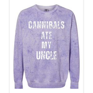 Cannibals Ate My Uncle Joe Biden Political Parody Colorblast Crewneck Sweatshirt