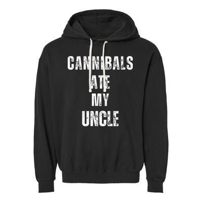 Cannibals Ate My Uncle Joe Biden Political Parody Garment-Dyed Fleece Hoodie