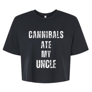 Cannibals Ate My Uncle Joe Biden Political Parody Bella+Canvas Jersey Crop Tee