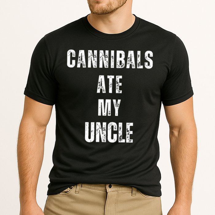 Cannibals Ate My Uncle Joe Biden Political Parody Cooling Performance Crew T-Shirt