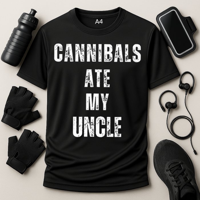 Cannibals Ate My Uncle Joe Biden Political Parody Cooling Performance Crew T-Shirt