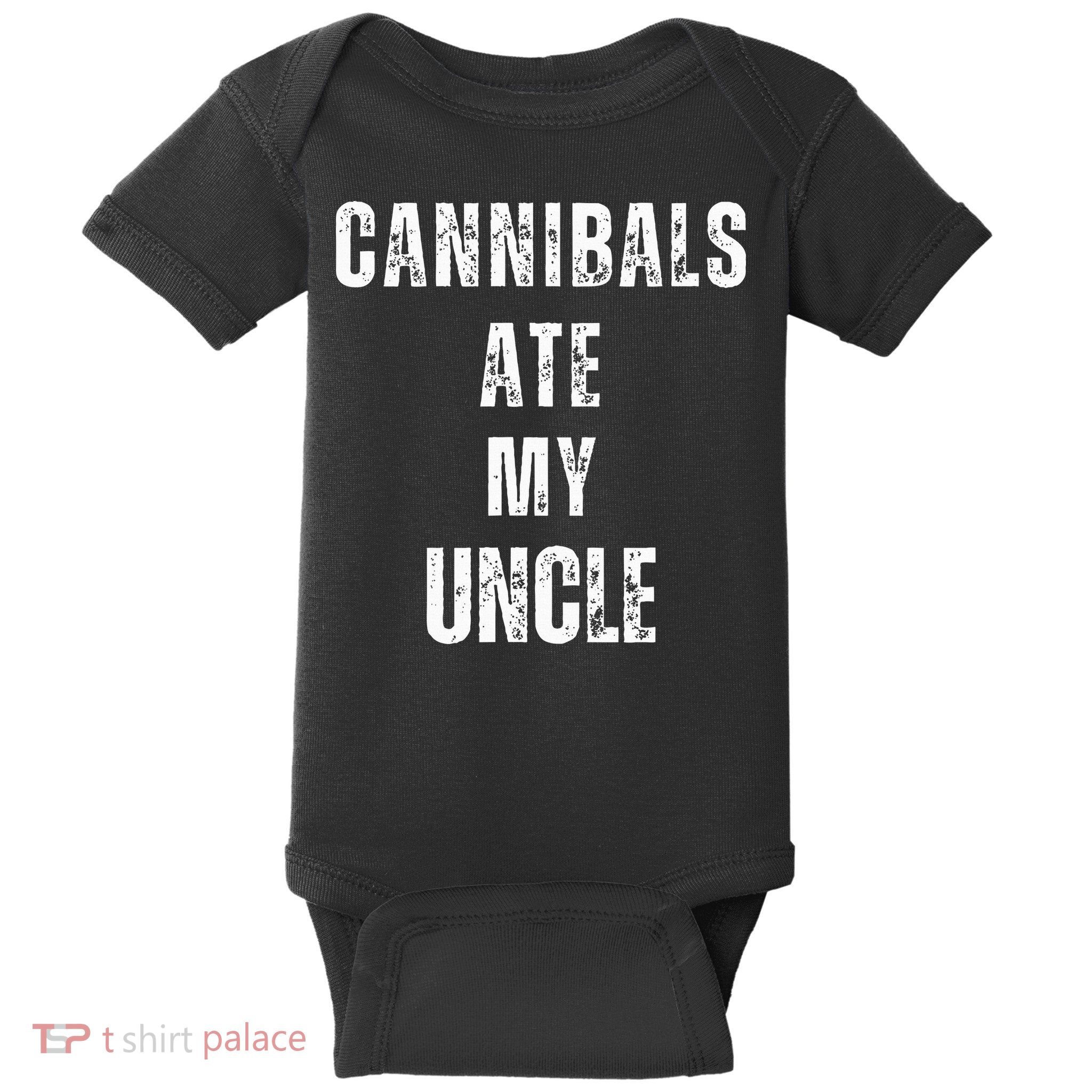 Cannibals Ate My Uncle Joe Biden Political Parody Baby Bodysuit