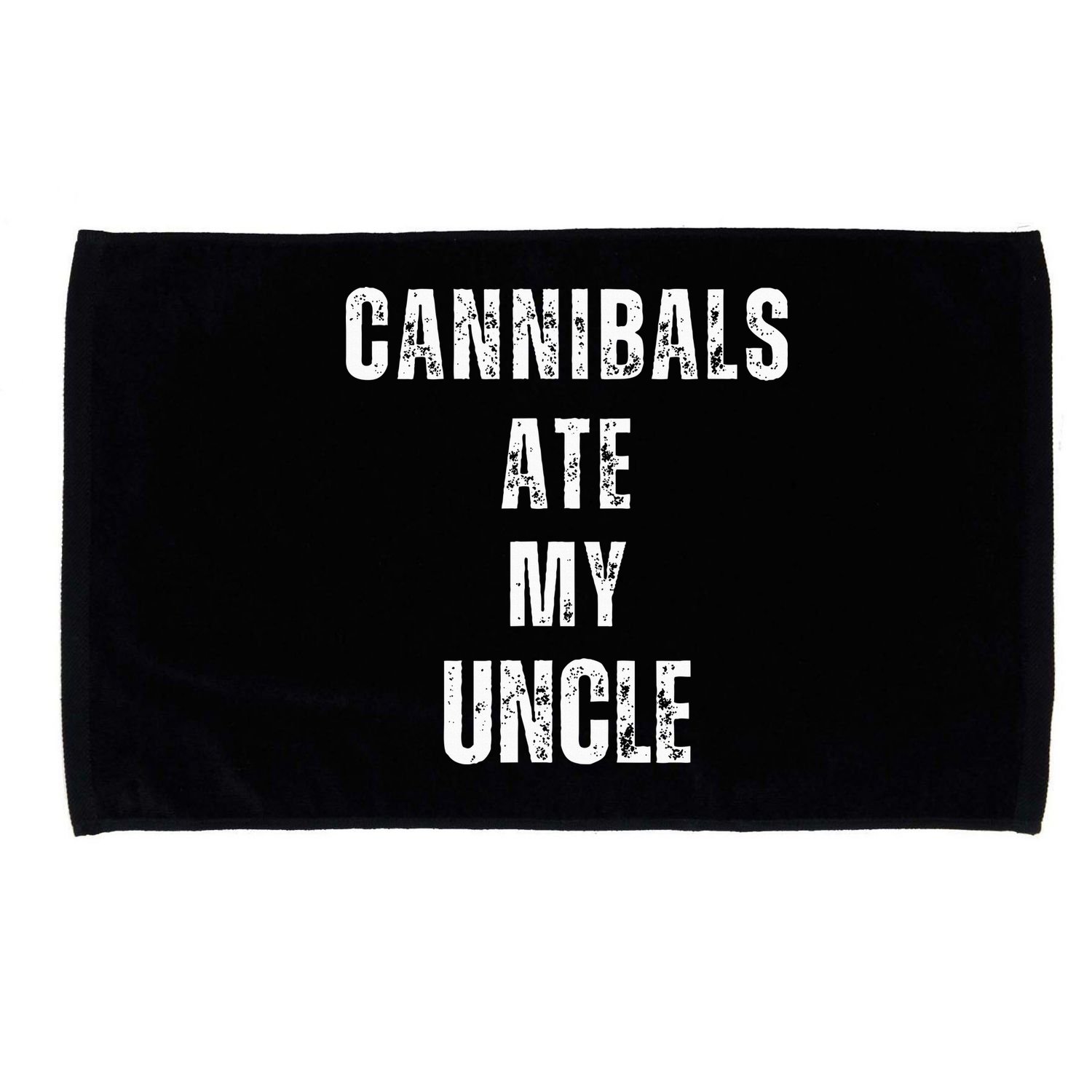 Cannibals Ate My Uncle Joe Biden Political Parody Microfiber Hand Towel