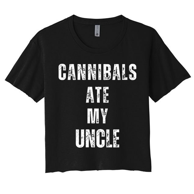 Cannibals Ate My Uncle Joe Biden Political Parody Crop Top