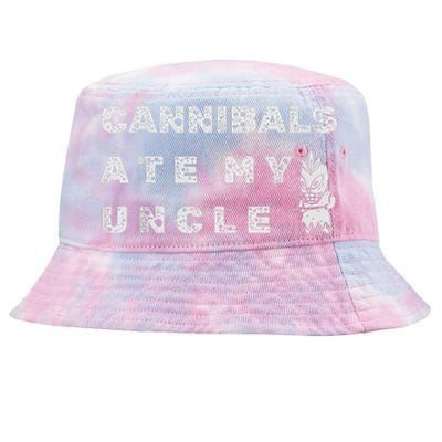 Cannibals Ate My Uncle Biden Trump Saying Funny Tie-Dyed Bucket Hat