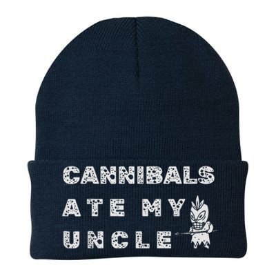 Cannibals Ate My Uncle Biden Trump Saying Funny Knit Cap Winter Beanie