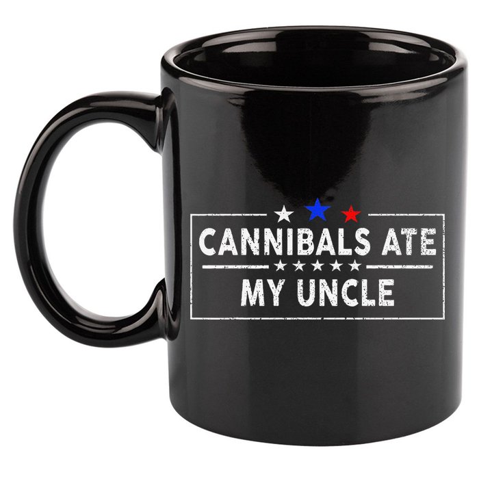 Cannibals Ate My Uncle Joe Biden Saying Funny Trump 2024 11oz C Handle Ceramic Mug