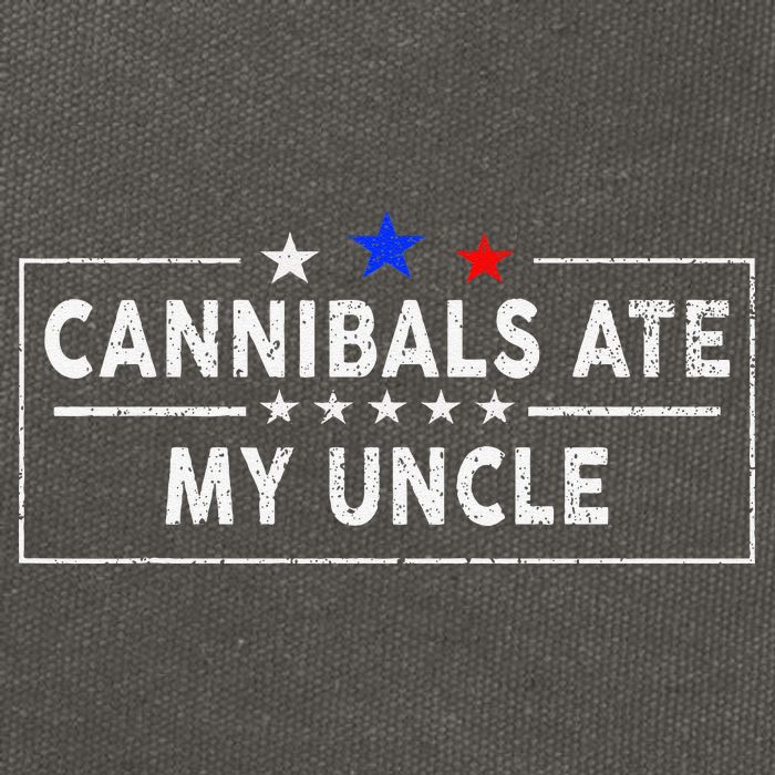 Cannibals Ate My Uncle Joe Biden Saying Funny Trump 2024 Cotton Canvas Backpack