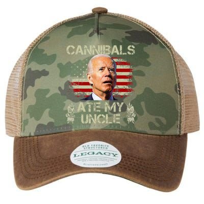 Cannibals Ate My Uncle Biden Trump Legacy Tie Dye Trucker Hat