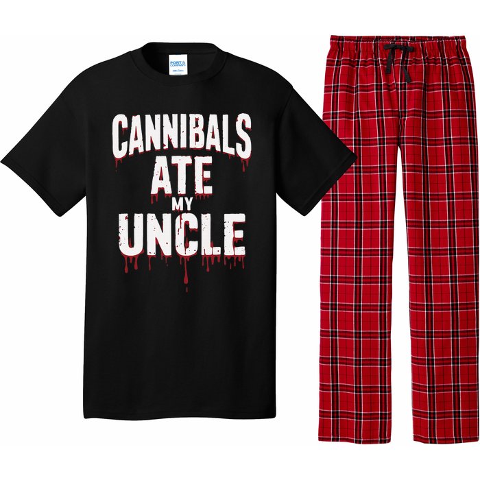 Cannibals Ate My Uncle Joe Biden Political Satire 2024 Pajama Set