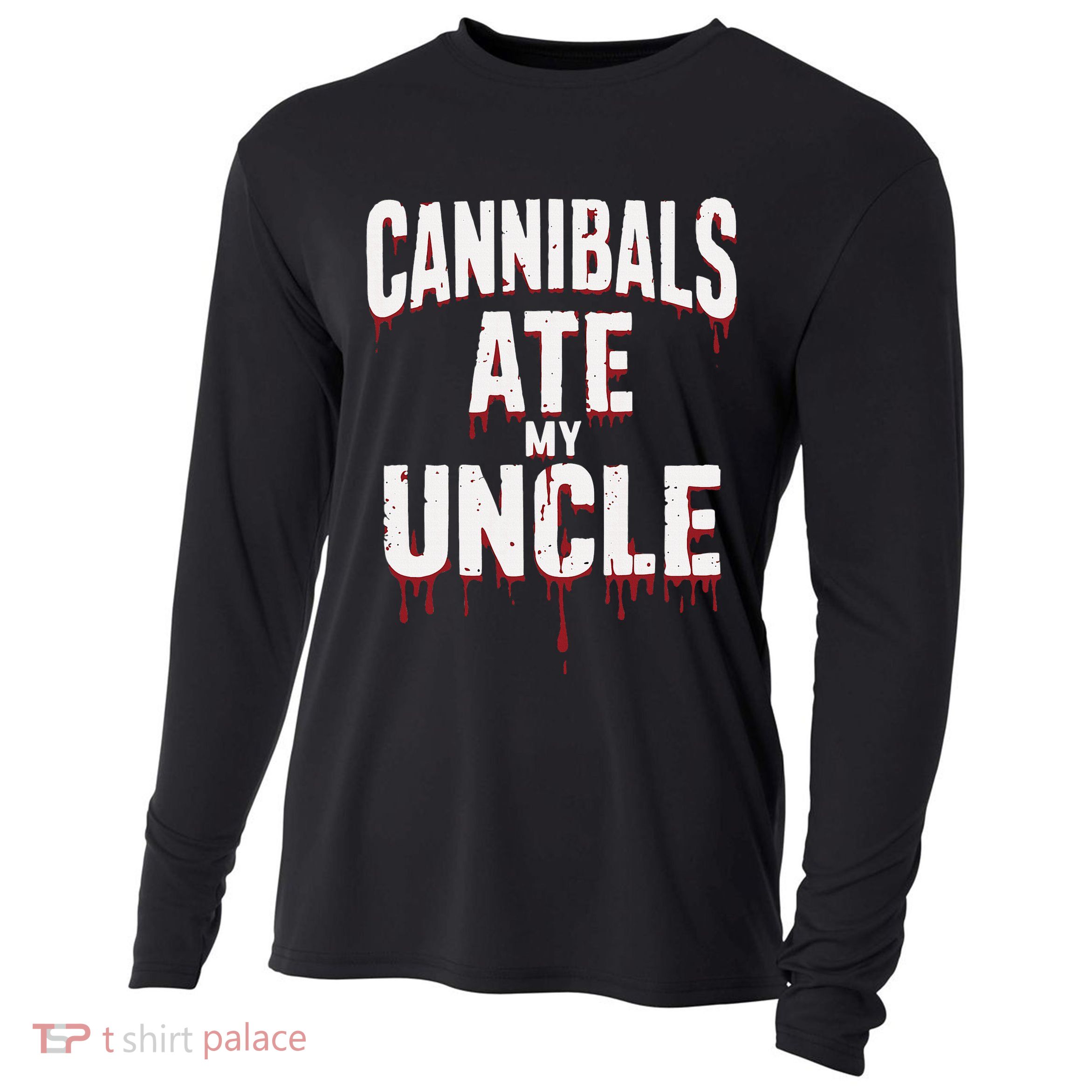 Cannibals Ate My Uncle Joe Biden Political Satire 2024 Cooling Performance Long Sleeve Crew