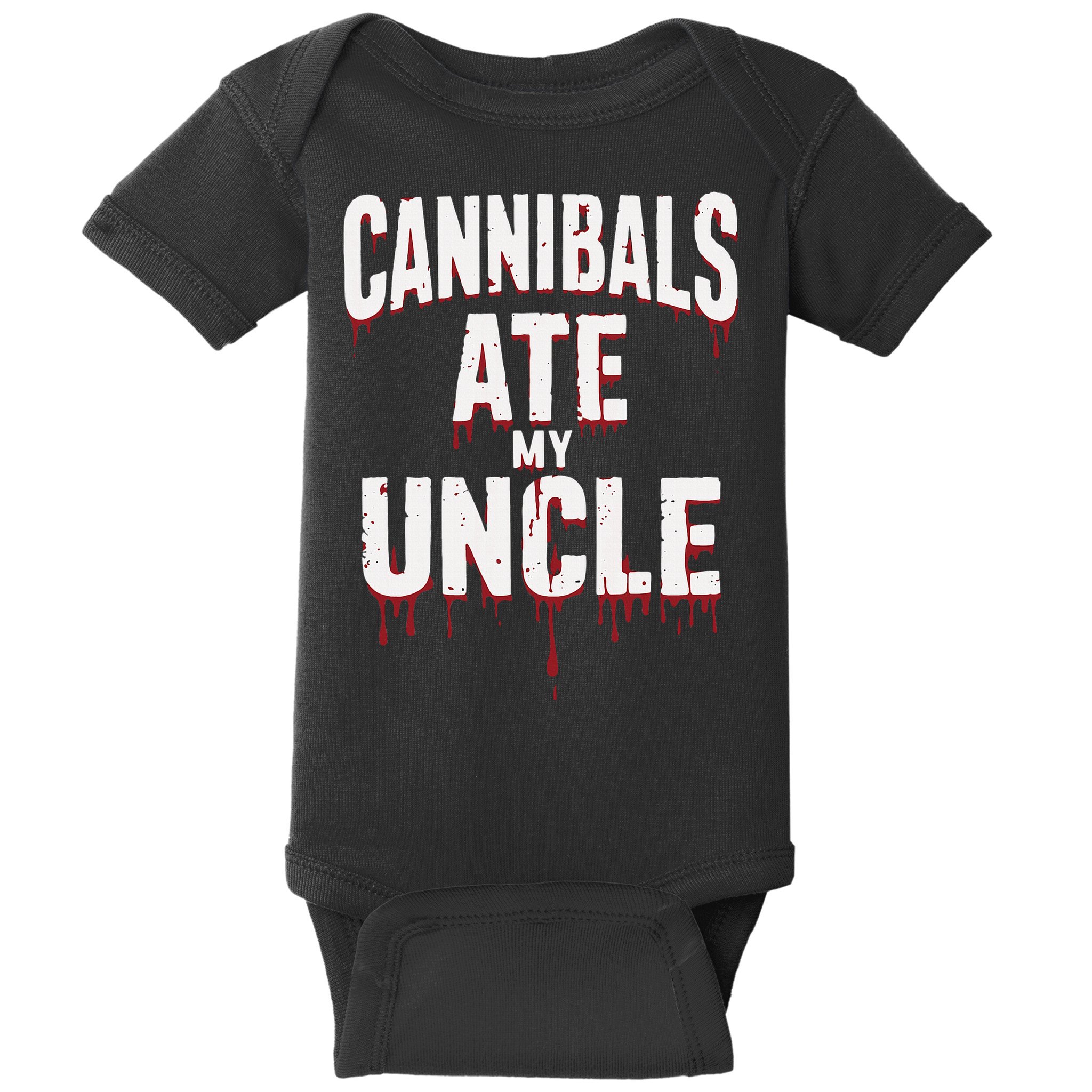 Cannibals Ate My Uncle Joe Biden Political Satire 2024 Baby Bodysuit