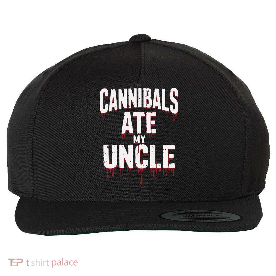 Cannibals Ate My Uncle Joe Biden Political Satire 2024 Wool Snapback Cap