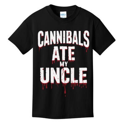 Cannibals Ate My Uncle Joe Biden Political Satire 2024 Kids T-Shirt