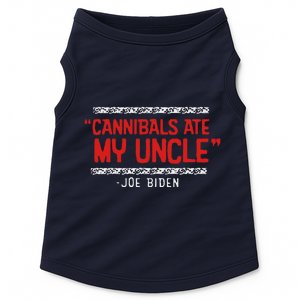 Cannibals Ate My Uncle Joe Biden Satire Trump 2024 Doggie Tank