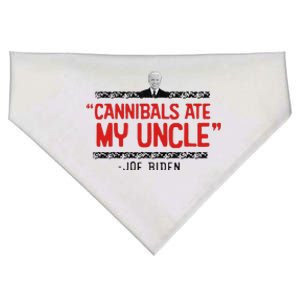 Cannibals Ate My Uncle Joe Biden Satire Trump 2024 USA-Made Doggie Bandana