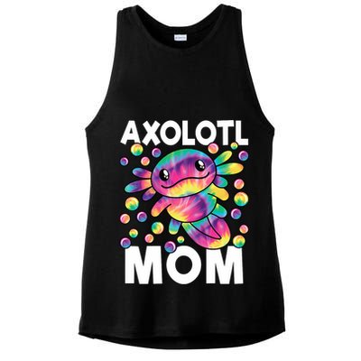 Cute Axolotl Mom Axolotl Lover Ladies PosiCharge Tri-Blend Wicking Tank