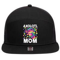 Cute Axolotl Mom Axolotl Lover 7 Panel Mesh Trucker Snapback Hat