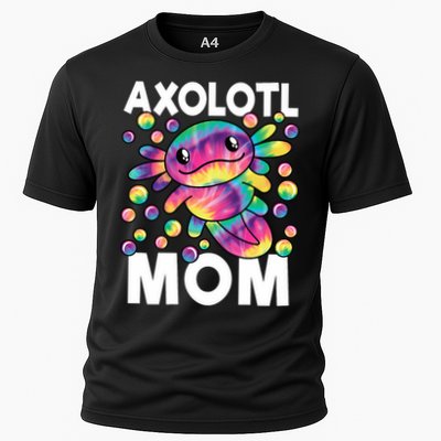 Cute Axolotl Mom Axolotl Lover Cooling Performance Crew T-Shirt