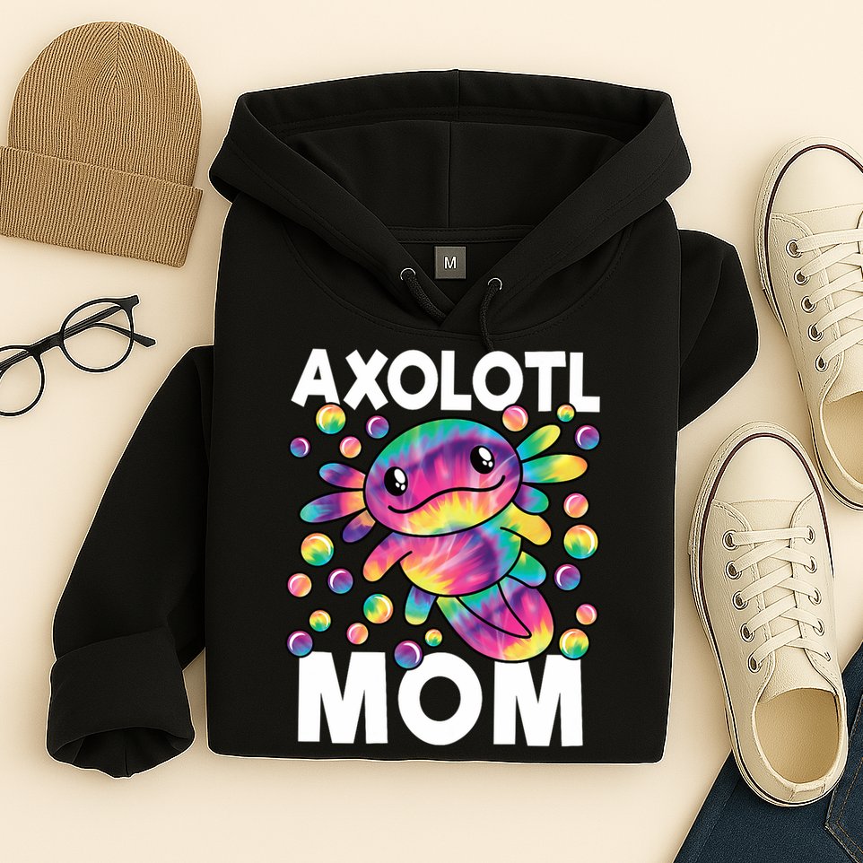 Cute Axolotl Mom Axolotl Lover Hoodie