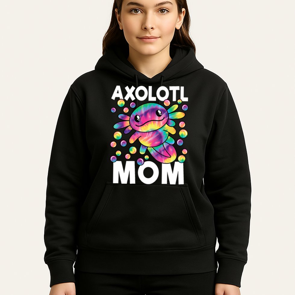 Cute Axolotl Mom Axolotl Lover Hoodie