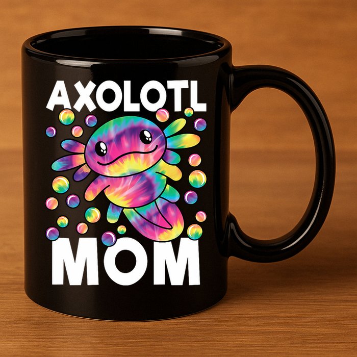 Cute Axolotl Mom Axolotl Lover 11oz C Handle Ceramic Mug
