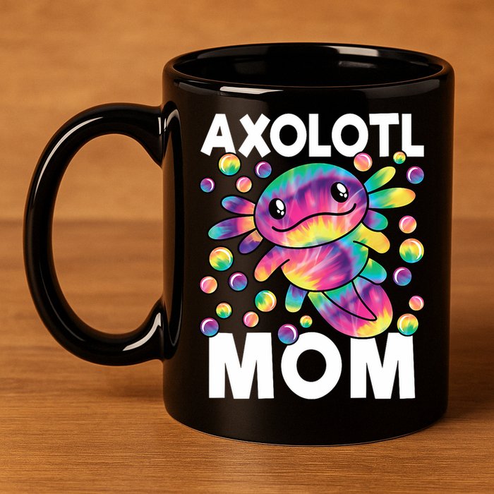 Cute Axolotl Mom Axolotl Lover 11oz C Handle Ceramic Mug