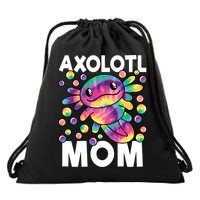 Cute Axolotl Mom Axolotl Lover Drawstring Bag