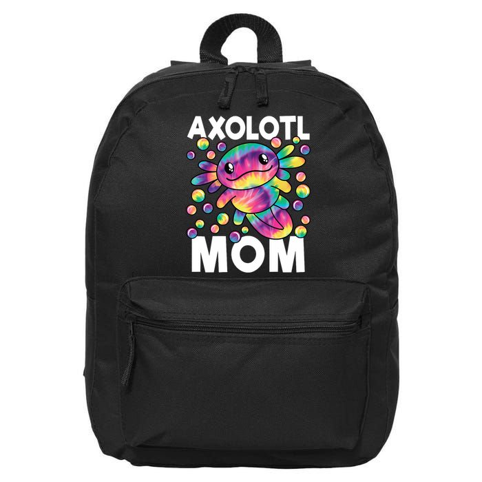 Cute Axolotl Mom Axolotl Lover 16 in Basic Backpack