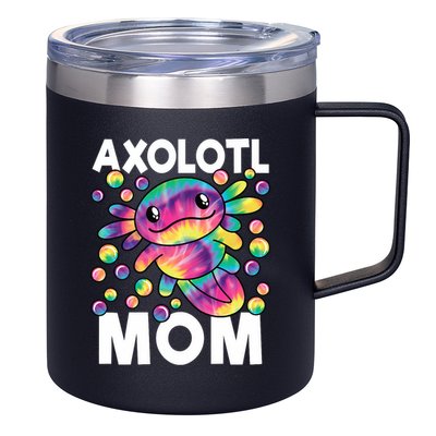 Cute Axolotl Mom Axolotl Lover 12oz Stainless Steel Coffee Mug