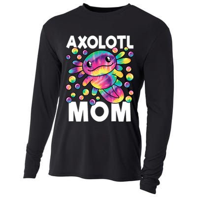 Cute Axolotl Mom Axolotl Lover Cooling Performance Long Sleeve Crew