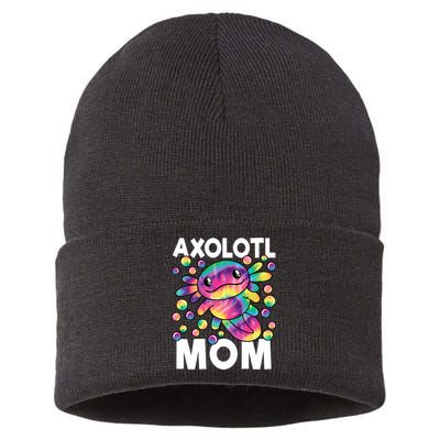 Cute Axolotl Mom Axolotl Lover Sustainable Knit Beanie