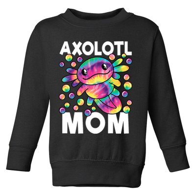 Cute Axolotl Mom Axolotl Lover Toddler Sweatshirt