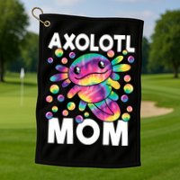 Cute Axolotl Mom Axolotl Lover Golf Towel