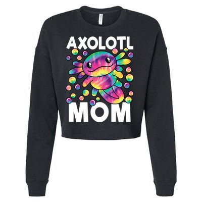 Cute Axolotl Mom Axolotl Lover Cropped Pullover Crew