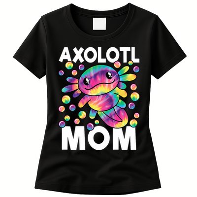 Cute Axolotl Mom Axolotl Lover Womens T-Shirt