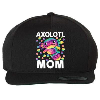 Cute Axolotl Mom Axolotl Lover Wool Snapback Cap