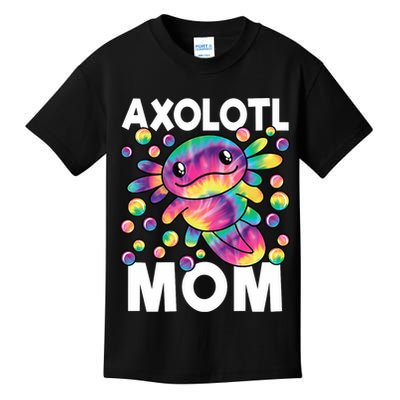 Cute Axolotl Mom Axolotl Lover Kids T-Shirt
