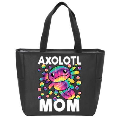 Cute Axolotl Mom Axolotl Lover Zip Tote Bag