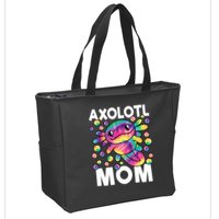 Cute Axolotl Mom Axolotl Lover Zip Tote Bag