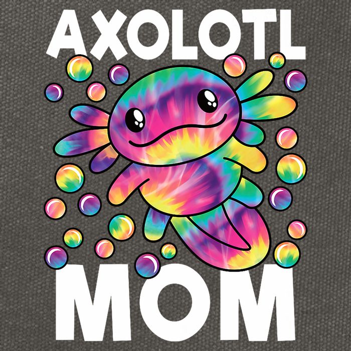 Cute Axolotl Mom Axolotl Lover Cotton Canvas Backpack