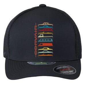 Corvair All Model Sillhouettes  Flexfit Unipanel Trucker Cap